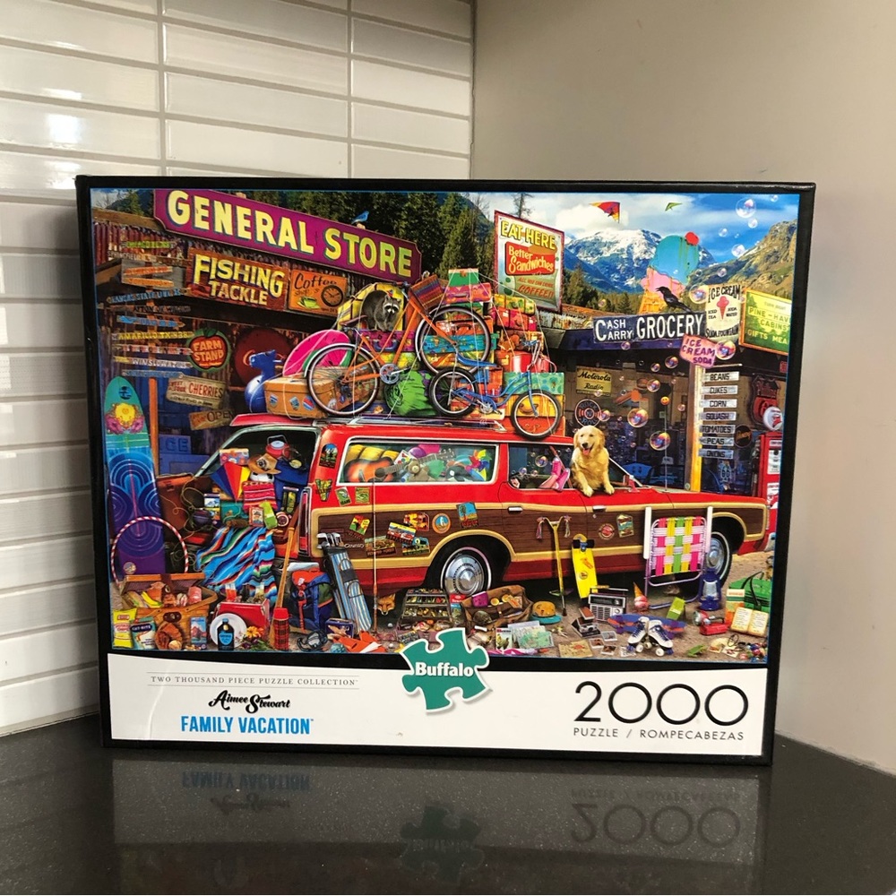 Buffalo Family Vacation 2000 piece puzzle